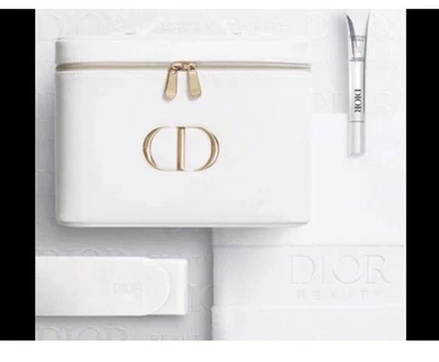 Nuevo Dior platino regalo de bienvenida hialushot, estuche de tocador, 1 toalla, diadema satinada Foto 1 de 4