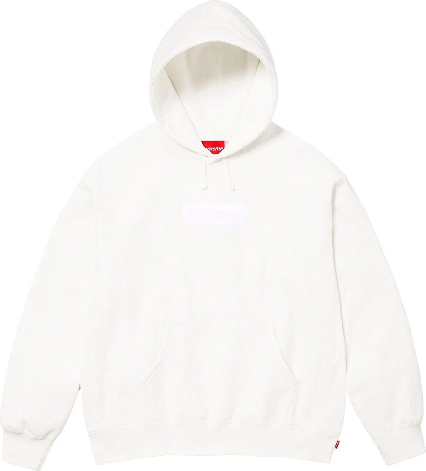 Supreme Box Logo White Hooded Sweatshirt FW23SW56 BRAND NEW MEDIUM 2023 - Image 1 of 1