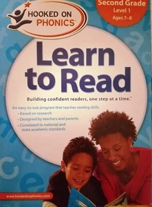 Hooked on Phonics Learn to Read Second Grade Level 1 - Ages 7-8 Like New - Imagen 1 de 8