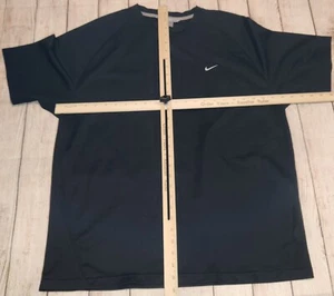 Vintage Nike Shirt Mens XL Black Embroidered Swoosh Sports Retro Logo - Picture 1 of 3