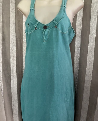 Vestido vintage Patrizia Pepe Italia para mujer de algodón sin mangas verde Y2K talla 6/42 Foto 1 de 4