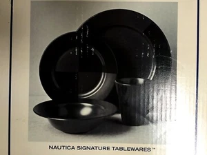 Nautica Artic Nights Dinnerware Rimmed Soup / Cereal Bowls NWOB / 4 Available - Picture 1 of 6
