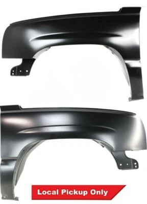 New Driver & Passenger Side Fender Set For 2003-2007 Chevrolet Silverado Foto 1 de 4