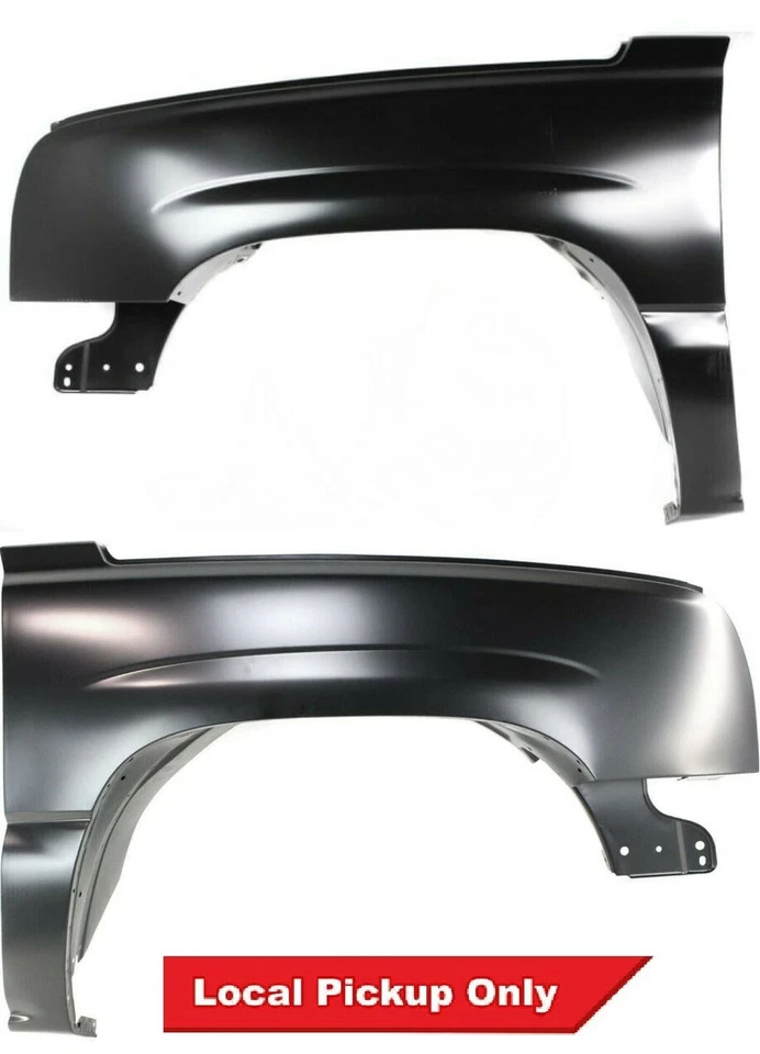 New Driver & Passenger Side Fender Set For 2003-2007 Chevrolet Silverado Foto 1 de 4