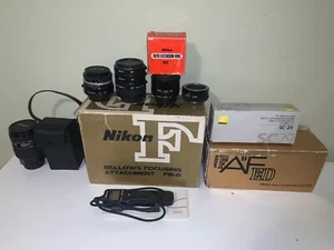 Nikon AF Micro-Nikkor 200mm f/4D IF-ED Nikon PB-6 bellows and more - Picture 1 of 17