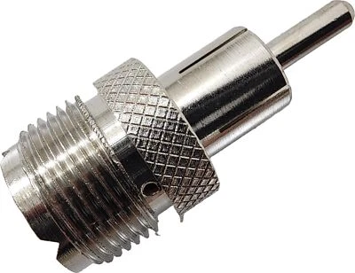 Adaptador coaxial de radio Firestik AR-2 CB PL-259 a Motorola AM/FM Radio Pin Plug Foto 1 de 4