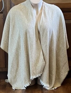 Vecchio scialle leggero marrone navy donna - Foto 1 di 2