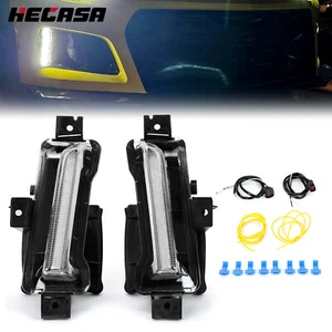 Luz antiniebla LED DRL de 2 piezas lámpara de circulación diurna para Chevy Camaro ZL1 LS LT 2016-23 24 - Imagen 1 de 17