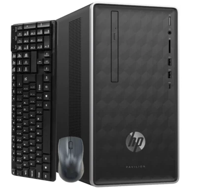 HP Tower Pavilion 590-P0107C Desktop PC Intel i5-9th 16GB Ram 512GB SSD Win 11 - Image 1 of 4