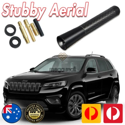Antenna / Aerial Stubby Bee Sting for Jeep Cherokee S-Limited Black Carbon 8 CM - image 1 of 4