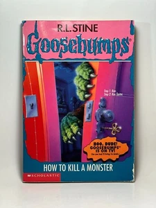 6th Print #46 How to Kill A Monster Goosebumps Book RL Stine 1996 Original Cover - Picture 1 of 20