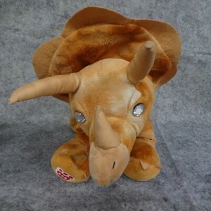 Build A Bear BAB Dinosaur Triceratops Plush 14 Inch Stuffed Animal Brown - Picture 1 of 11