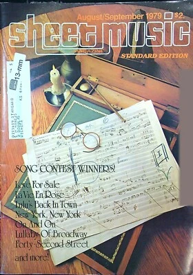 Sheet Music Magazine August/September 1979 New York New Your, On And On   #13 - Image 1 of 4