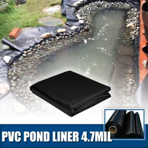 PVC 4.7 MIL Flexible Pond Liner Fish Liners Pool Landscaping Membrane Reinforced - Picture 1 of 9
