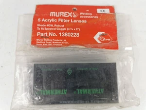 5 x Murex Shade 4GW Schweißen Spektralbrille Gläser Acryl 4,25" x 2" ATHERMAL - Bild 1 von 8