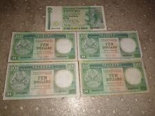 5 British Hong Kong 10 Dollar 1987 1988 1990 1991 HSBC Standard Chartered Money