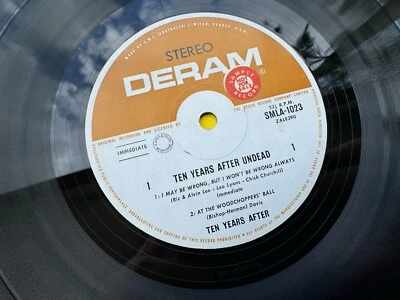 Ten Years After - Undead LP VINYL 1968, Blues Rock, DERAM PROMO, MEGA RARE - Image 1 of 4