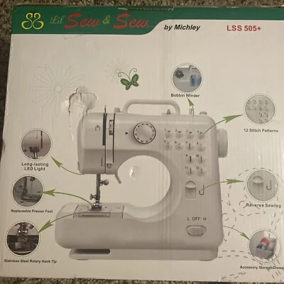 Lil' Sew and Sew, 12 Stitch Table Top Sewing Machine LSS 505 Plus. USED - Image 1 of 2