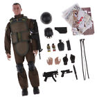 1:6 Scale,12-Inch tall. Military Soldier Playset w/ Fight Equipment &Unifrom