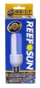 Zoo Med Reef Sun 50/50 Mini Compact Fluorescent Light Bulb, 10 watt, 5 in - Picture 1 of 1