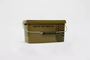 Sticky Baits Bucket 5.8L Fishing Bait Bucket Olive Green - Picture 1 of 3