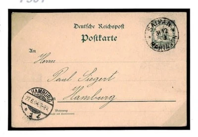 Germany Colonies MARIANA ISLANDS Yacht Stationery Card *SAIPAN* CDS 1904 F501 - Image 1 of 4