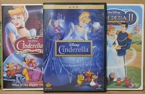 Walt Disney's Cinderella 1 2 3 Trilogy DVD Lot - Imagen 1 de 1