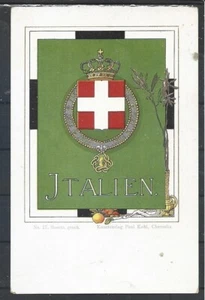 1901 ITALIEN FERT FELIX ART PUBLISHER PAUL KOHL,CHEMNITZ MILITARY POSTCARD COVER - Picture 1 of 2