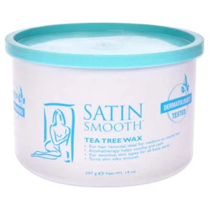 Tea Tree Wax by Satin Smooth for Women - 14 oz Wax - Picture 1 of 2