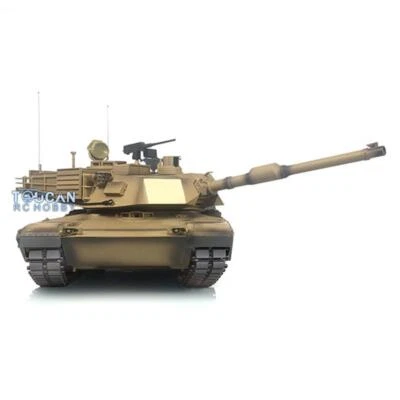 2.4G Henglong 1/16 7.0 Metal Tracks M1A2 Abrams RTR BB Shooting IR RC Tank 3918 - Image 1 of 3