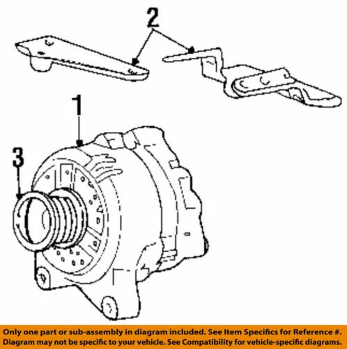 Motorcraft GL-407 New Alternator F8AZ-10346-AB GL-407 SC - Image 1 of 1