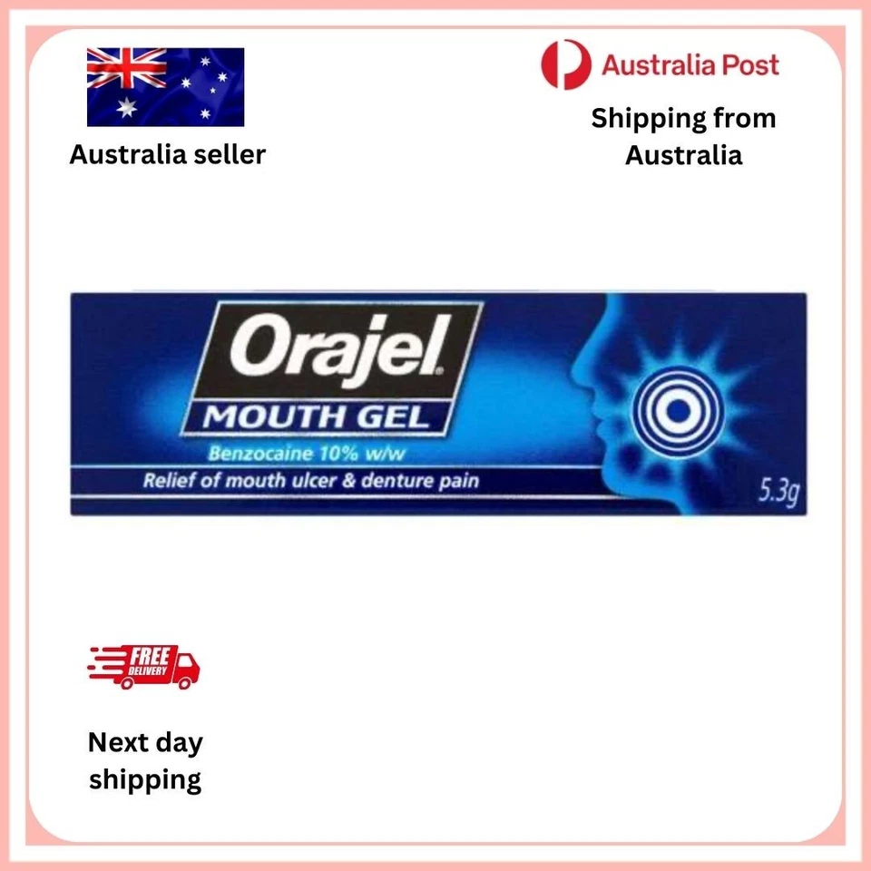Orajel Mouth Ulcer Gel Benzocaine 10% 5.3g EXP 7.2026 - image 1 of 1