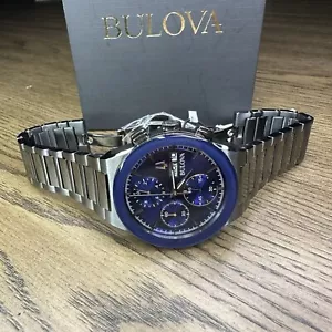 NEW✅DAY/DATE✅ Bulova Millennia Gunmetal Gay Steel Men's Watch 41MM 98C143 $650 - Picture 1 of 13