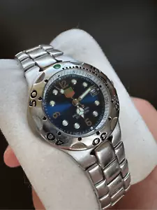 Tag Heuer Womens Silver Blue Dial Swiss-Made Professional Kirium Quartz Watch - Picture 1 of 12