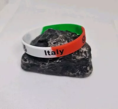 Italien Armband Fußball WM Italy EM Band Silkon 100 % Hautverträglich  - Bild 1 von 2
