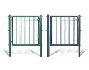Gartentor mit 120 cm Breite, Gartenpforte Pforte für Stabmatten Mattenzaun Tür - Bild 1 von 40