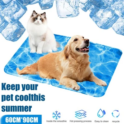 Dog Mat Cooling Summer Pad Mat Pet Dog Cat Blanket for Sofa Bed Floor Keep Cool - Image 1 of 4