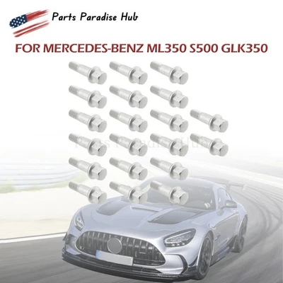 NEW 20x Wheel Lug Bolts Nuts Kit 0009905307 For Mercedes-Benz ML350 S500 GLK350 Foto 1 de 4