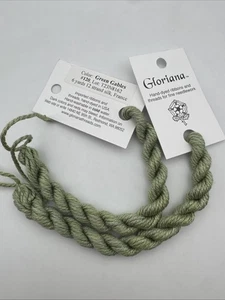 Gloriana 12 Strand Silk Floss For Needlework-2 Skeins/6 Yd Each-Green Gables - Picture 1 of 2