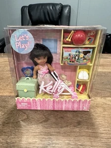 Let’s Play Kelly Little Sister Of Barbie 4" Doll Playset 2004 Mattel NIB RARE - Bild 1 von 8