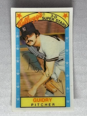 Ron Guidry 1979 Kellogg's 3-D Super Stars #11 New York Yankees - Image 1 of 2
