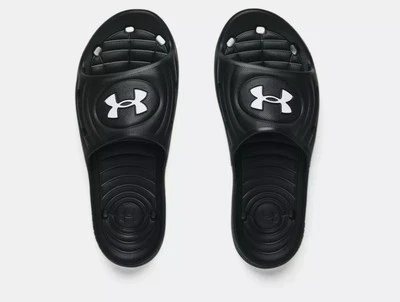 Sandalia Under Armour UA M Locker IV Slide para hombre - negra 3023758-001 talla: 8 ¡NUEVA CON ETIQUETAS! Foto 1 de 4