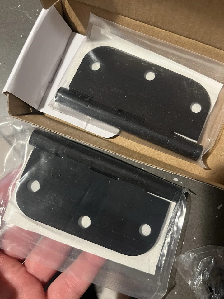 Emtek 96133US10B Oil Rubbed Bronze Plain Bearing 3.5 .5 Solid Brass 5/8 Radius