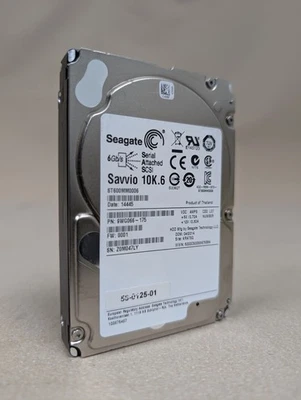 Seagate Savvio ST600MM0006 2.5" 600GB 10K RPM 6Gb/s SAS HDD Drive 9WG066-175 - Image 1 of 4