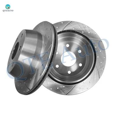 Rotores de freno ranurados perforados traseros de 325 mm para Chevrolet Silverado 1500 1999-2007 Foto 1 de 4