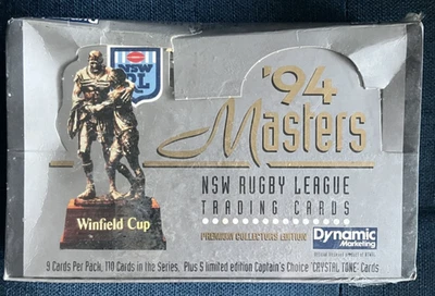 Tarjetas coleccionables Dynamic Rugby League Masters 1994 caja sellada original Foto 1 de 3