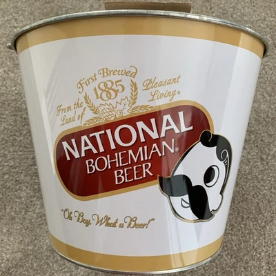 Cubo de metal National Bohemian Beer 5qt Foto 1 de 4