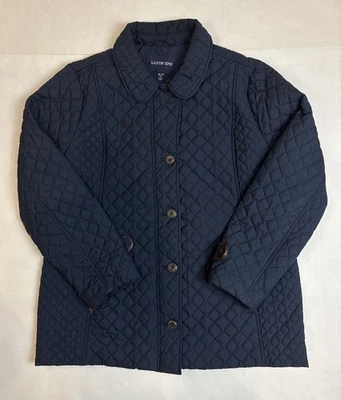 Lands End Women’s Button Up Jacket Navy Blue Size 18 XL/P - Image 1 of 4