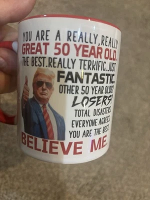 Taza de café roja MAGA Donald Trump taza Trump taza de café Foto 1 de 3