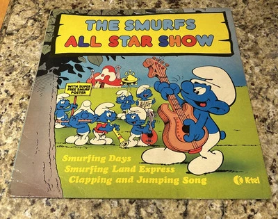 The Smurfs ALL STAR SHOW Childrens Novelty Pop Animation Soundtrack LP NE1116 - Image 1 of 4